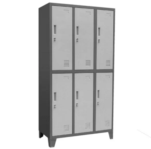 Lockers 3 cuerpos 6 puertas